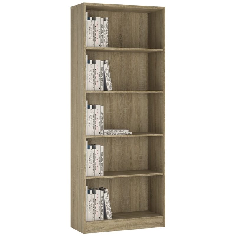 4You Tall Narrow Bookcase Sonama Oak 4You Tall Narrow Bookcase Sonama Oak