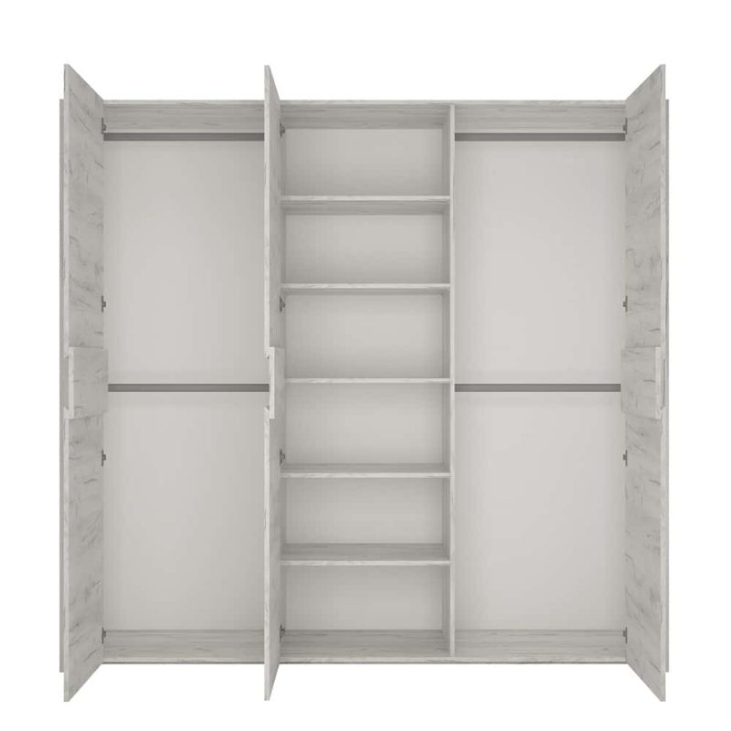 Angel 3 Door Wardrobe Inside