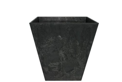 Artstone Ella Square Pot Artstone Ella Square Pot Black