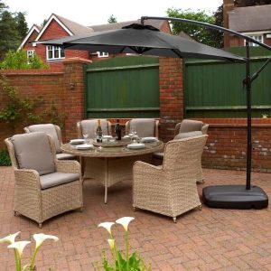 Glendale 3m Cantilever Grey Parasol