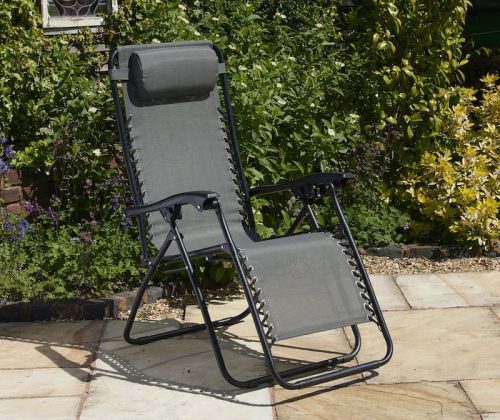 images Glendale Grey Textaline Relaxer Chairs (Pack of 2)