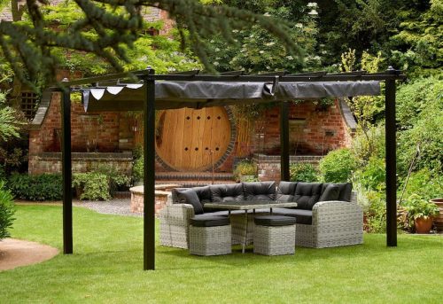 Glendale Seville Grey Gazebo 3x3m