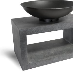 Ivyline Fire Pit & Rectangle Console Cement