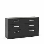 Lynx 6 Drawer Chest Black Lynx 6 Drawer Chest Black