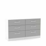 Lynx 6 Drawer Chest Grey Lynx 6 Drawer Chest Grey