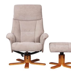 Marseille Swivel Recliner in Mist Front Marseille Swivel Recliner in Mist Front